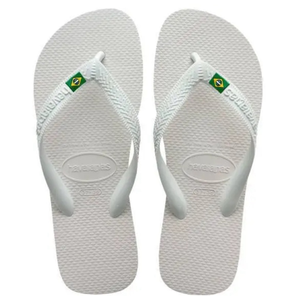 Havainas flip flop color white